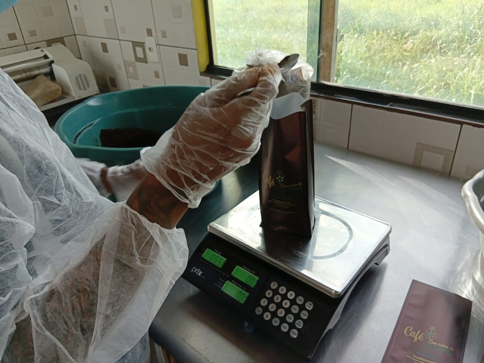 Pesagem: 500g exatos em cada pacote
